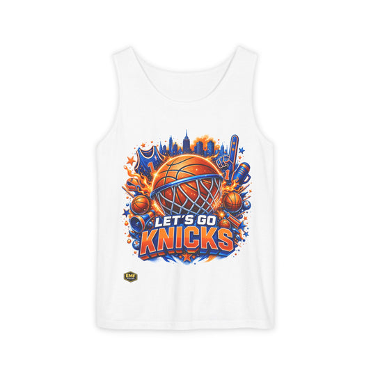 Let's Go Knicks Basketball Tank Top — New York City NBA Fan Jersey (Show your New York pride in bold style)