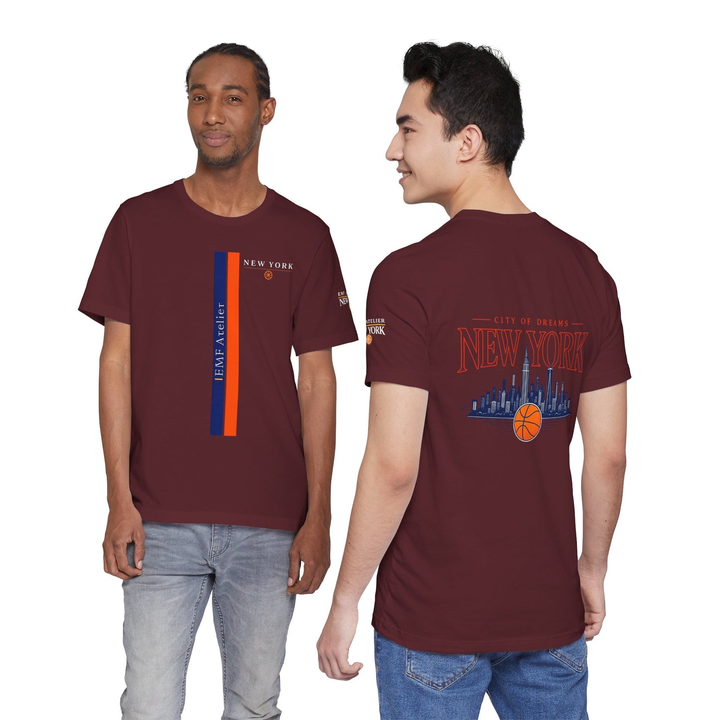EMF Atelier New York – City of Dreams Tee  Where luxury streetwear meets the energy of New York City.