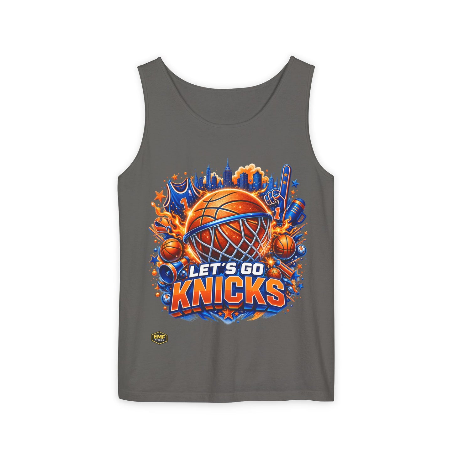 Let's Go Knicks Basketball Tank Top — New York City NBA Fan Jersey (Show your New York pride in bold style)