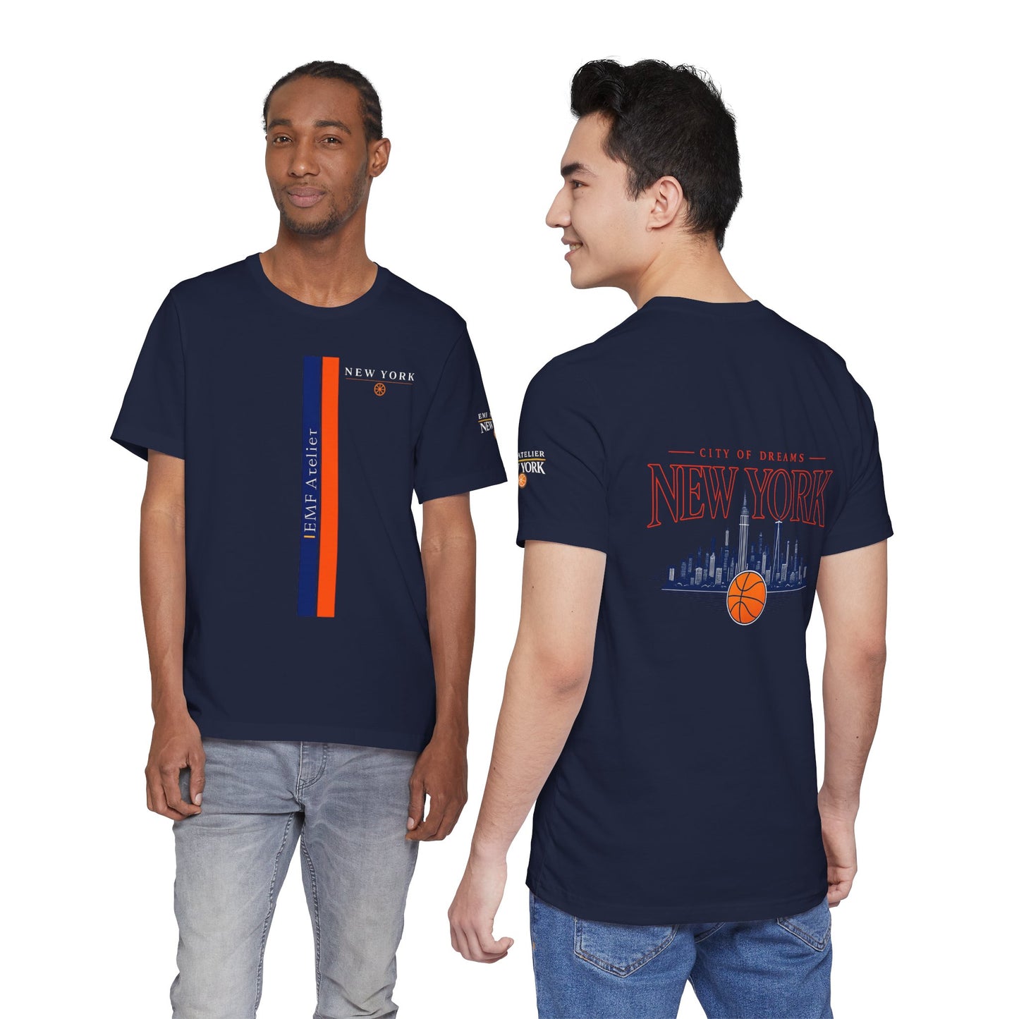 EMF Atelier New York – City of Dreams Tee  Where luxury streetwear meets the energy of New York City.